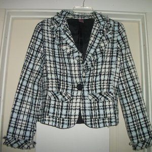 LADY JACKET STAR BLUE JEANS VINTAGE STY WOVEN JACKET SM